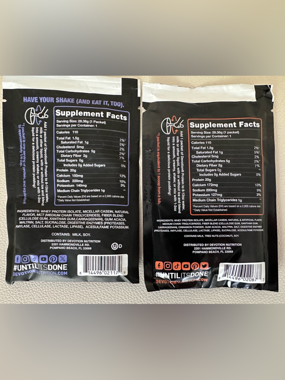 Sampler - Protein & Electrolyte Supplement Packets - Devotion & InSaltd - Picture 2 of 9